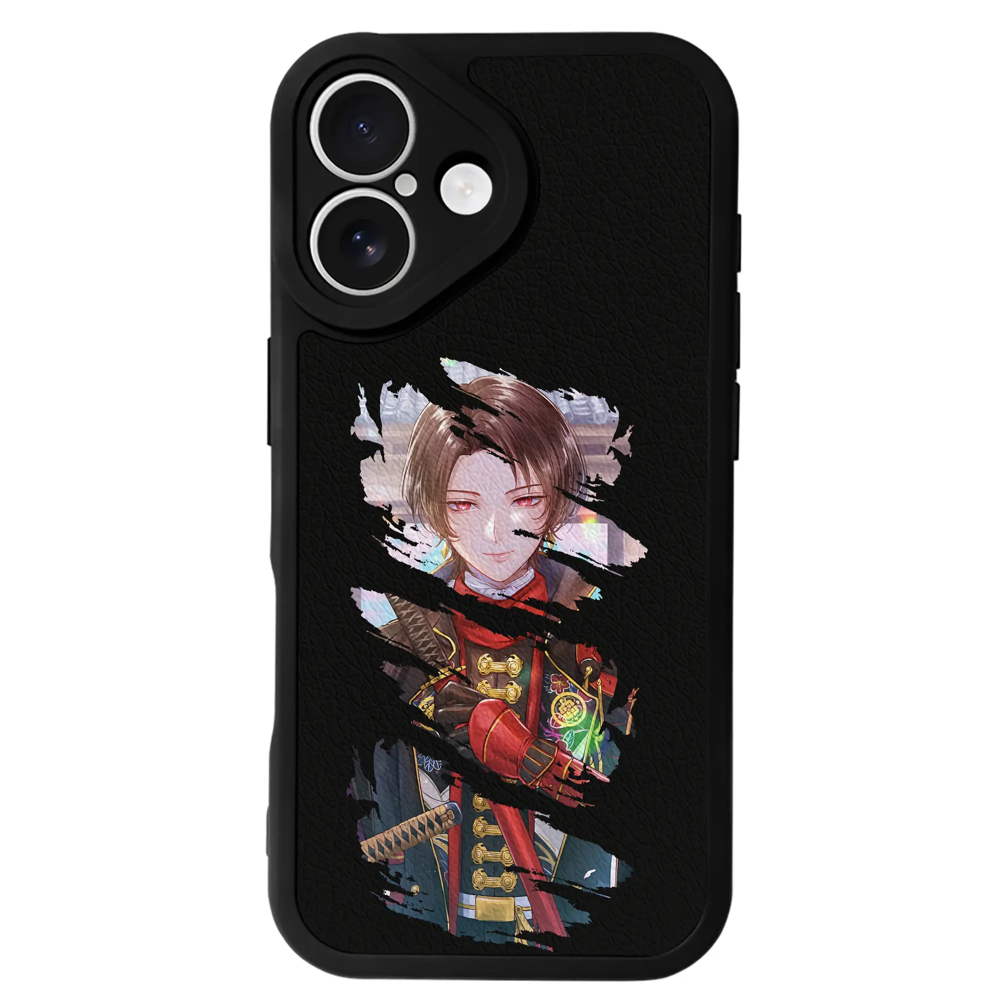 刀剣乱舞 グッズ,加州清光 - IPhone 16シリーズ対応 ・ シリコンスマホケース ・ レザー調 ・ 高精度フィット ・ 耐衝撃 ・ ワイヤレス充電対応 ・ 精密カット